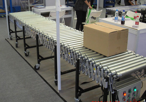 伸縮輥筒輸送機運行圖,m.dnhond.com